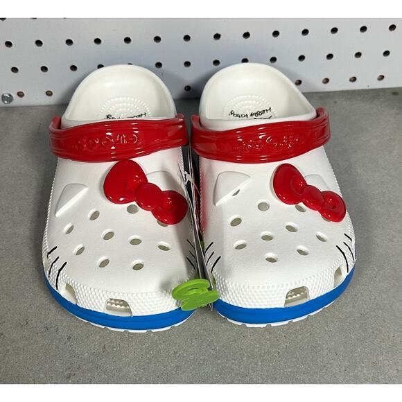 Crocs x hello kitty Shoes - Crocs HELLO KITTY CLASSIC CLOGS Size M7 W9 New with tags 50th anniversary
